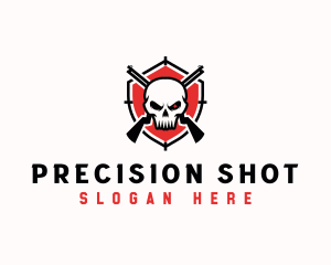 Skull Shotgun Weapon logo