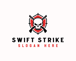 Skull Shotgun Weapon logo