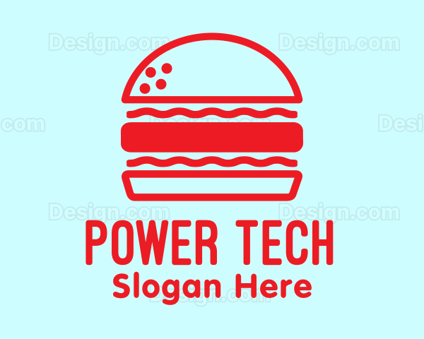 Red Burger Restaurant Logo