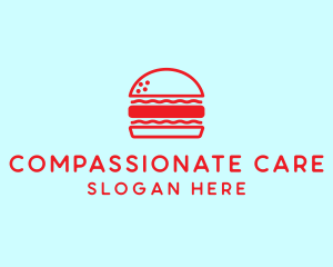 Red Burger Restaurant  logo design