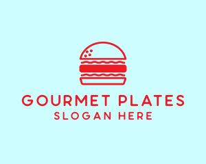 Red Burger Restaurant  logo design