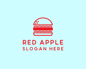 Red Burger Restaurant  logo design