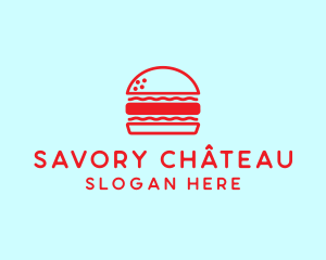 Red Burger Restaurant  logo design