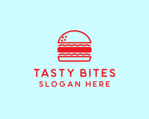 Red Burger Restaurant  logo design