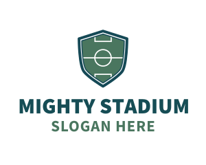 Football Field Shield logo design