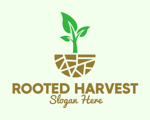 Natural Organic Gardening   logo design