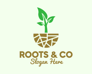 Natural Organic Gardening   logo design