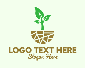 Vegetables - Natural Organic Gardening logo design