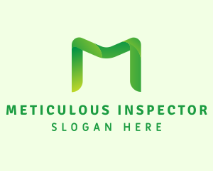 Green Letter M logo design