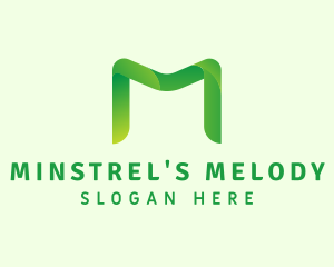 Green Letter M logo design