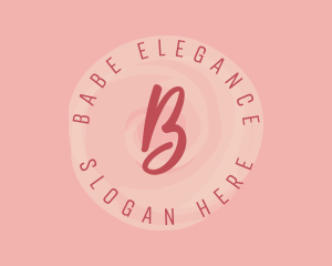 Feminine Watercolor Circle logo design