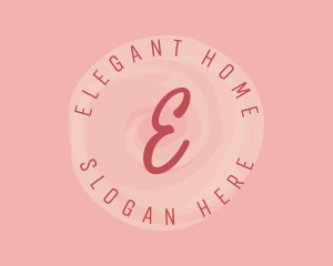 Feminine Watercolor Circle logo design