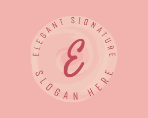 Feminine Watercolor Circle logo design