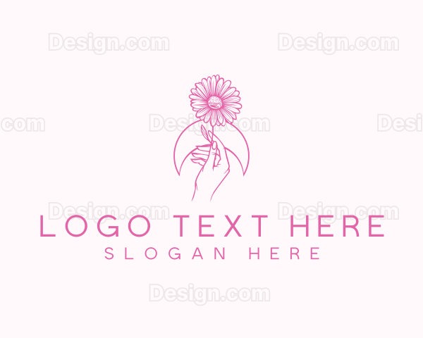 Flower Hand Daisy Logo