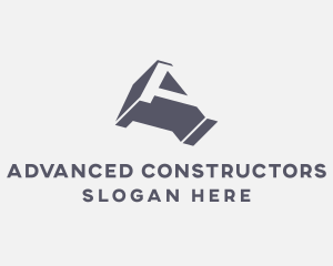 Modern Structure Letter A logo design