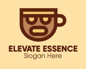 Coffee Cup Face  logo