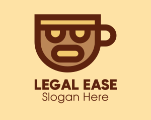 Coffee Cup Face  logo
