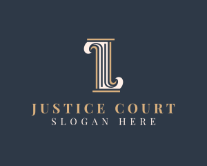Column Pillar Court Judiciary  logo