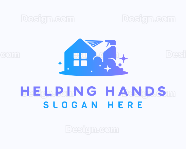 Housekeeping Spray Bottle Logo