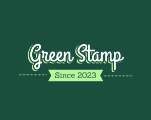 Green Magical Script logo design