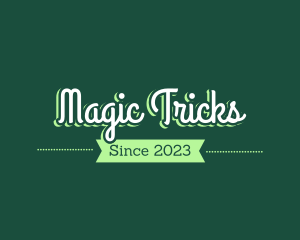 Green Magical Script logo design