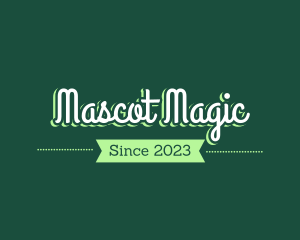 Green Magical Script logo design