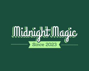 Green Magical Script logo design