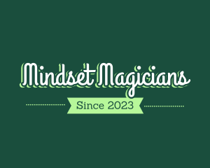 Green Magical Script logo design