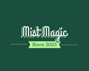 Green Magical Script logo design