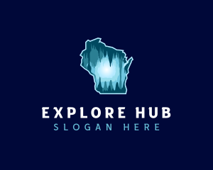 Wisconsin Cave Exploration logo design