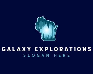 Wisconsin Cave Exploration logo design