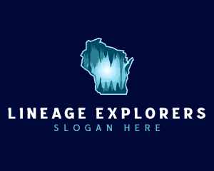 Wisconsin Cave Exploration logo design