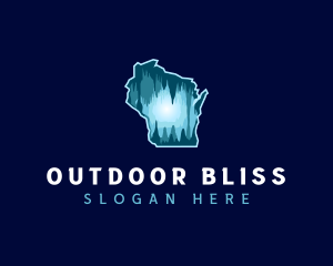 Wisconsin Cave Exploration logo design