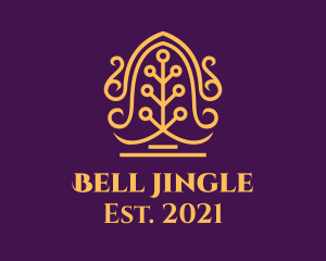 Golden Ornamental Bell logo