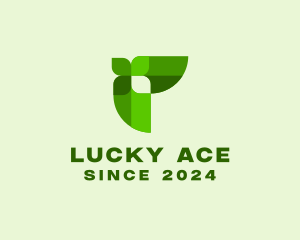 Lucky Clover Leaf logo design