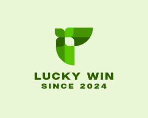 Lucky Clover Leaf logo design