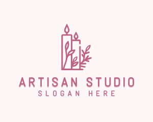 Organic Scented Candle logo design