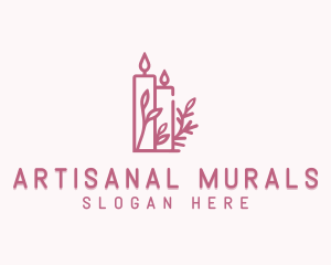 Organic Scented Candle logo design