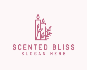 Organic Scented Candle logo design