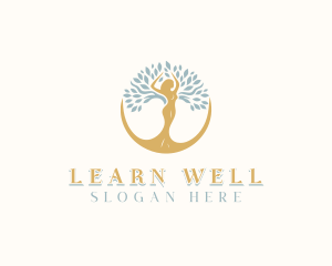 Woman Tree Wellness logo design