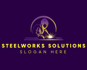 Mechanic Welding Machinery logo design