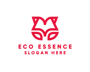 Eco Floral Book logo design