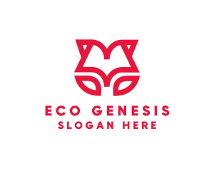 Eco Floral Book logo design