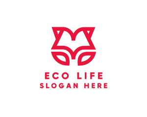 Eco Floral Book logo design