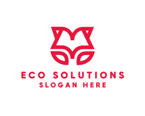 Eco Floral Book logo design