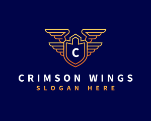 Shield Wing Security logo design