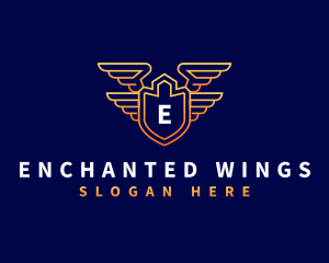 Shield Wing Security logo design