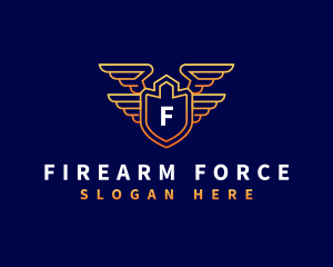 Shield Wing Security logo design