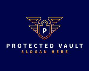 Shield Wing Security logo design