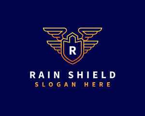 Shield Wing Security logo design